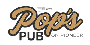 Pop's Pub on Pioneer logo top